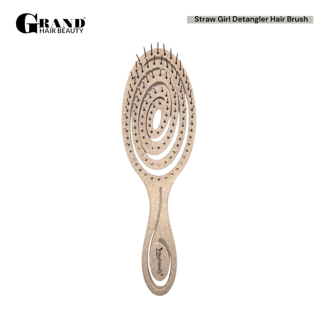 Biofriendly Straw Girl Detangling Hair Brush Grand Hair Beauty