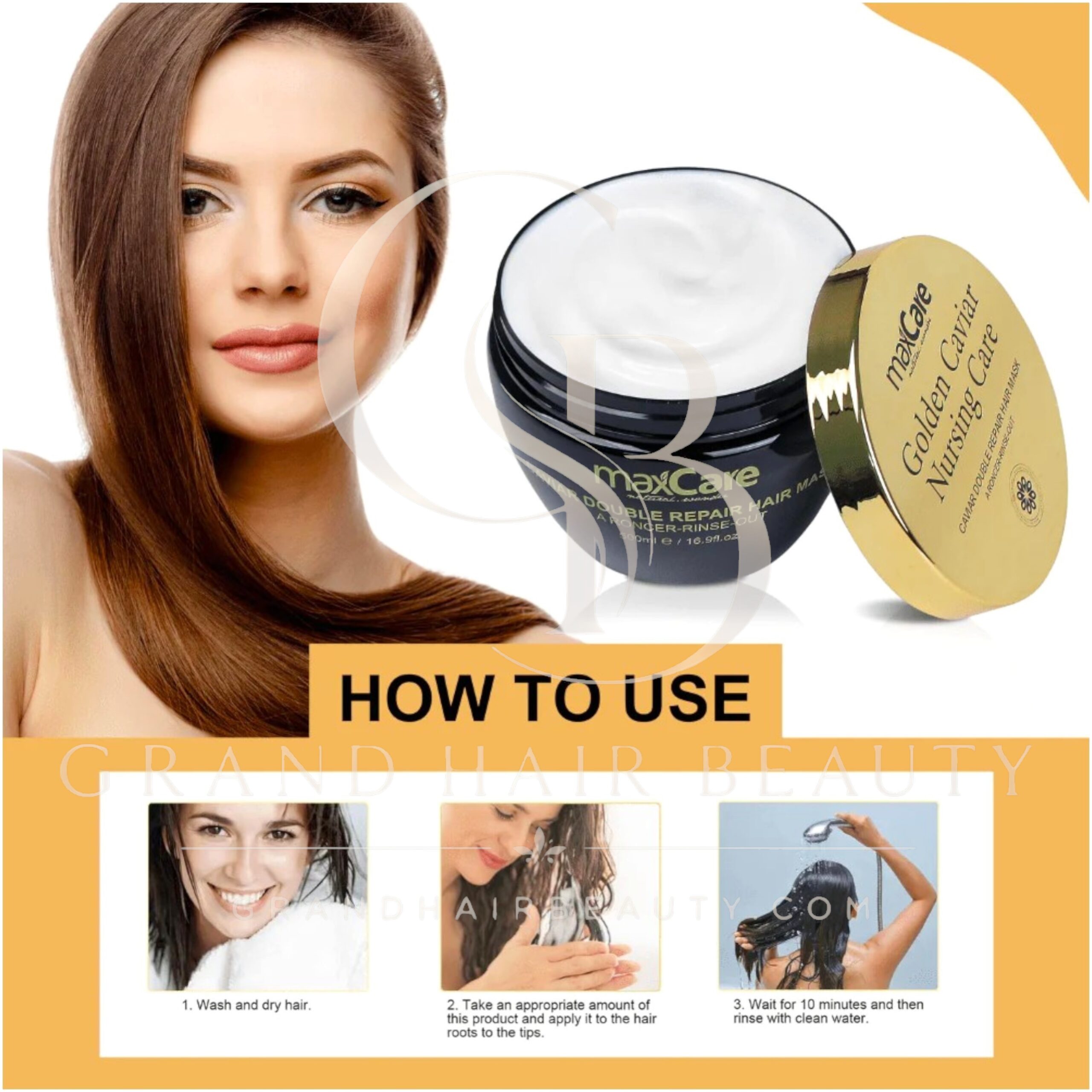 Maxcare Caviar Double Repair Hair Mask 500ml - Image 4